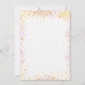 Invitation parties scintillant mariage blanc or rose luxe (Dos)