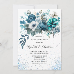 Invitation Parties scintillant Mariage Couples Couples douche