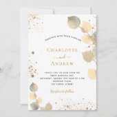 Invitation parties scintillant mariage d'eucalyptus parties s (Devant)