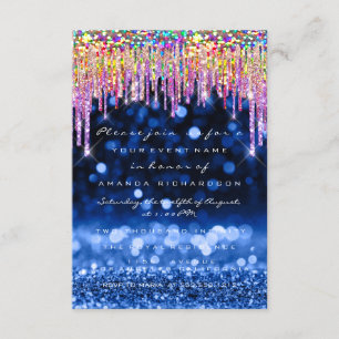 Invitation Parties scintillant Mariage fête d'anniversaire B