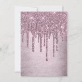 Invitation Parties scintillant Mauve de dérive | Dusty Pink G (Dos)