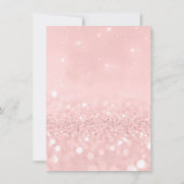 Invitation Parties scintillant minimum Pastel Rose Rose or An (Dos)