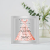 INVITATION PARTIES SCINTILLANT MODERNE APRICOT GOWN FAIRE-PAR (Debout devant)