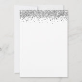 Invitation Parties scintillant moderne Argent 2024 Graduation (Dos)