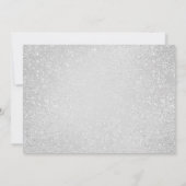 Invitation Parties scintillant moderne Ballons d'argent 18e a (Dos)