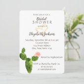 Invitation Parties scintillant moderne Cactus Gold Fête des m (Debout devant)