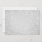 Invitation Parties scintillant moderne des ballons d'argent 3 (Dos)