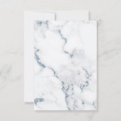 Invitation Parties scintillant moderne en marbre Fête des mar (Dos)