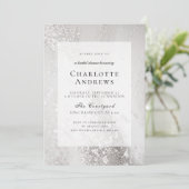 Invitation Parties scintillant, Moderne, Fête des mariées (Debout devant)