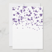 Invitation Parties scintillant moderne Little Star Baby showe (Dos)