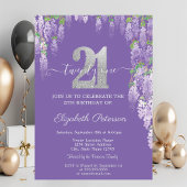 Invitation Parties scintillant modernes Rose Gold 21e anniver