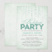 Invitation Parties scintillant Monnaie Look Bachelorette Part (Devant / Derrière)
