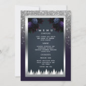 Invitation Parties scintillant Moody foncé Silver Navy Blue F (Devant)