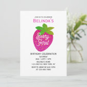 Invitation Parties scintillant mousseuse Y2K Pink Strawberry (Debout devant)