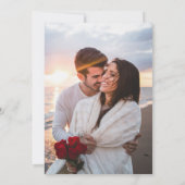 Invitation Parties scintillant Noir Et Or Chic Mariage Photo (Dos)