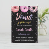 Invitation Parties scintillant Noir rose clair Donjon Anniver (Debout devant)