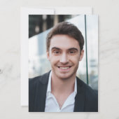 Invitation Parties scintillant Noire Et Or Photo Graduation P (Dos)