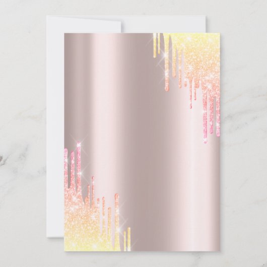 Invitation Parties scintillant Ombre - 75e anniversaire (Dos)