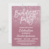 Invitation Parties scintillant Ombre Bachelorette de Cassis P (Devant)