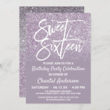Parties scintillant Ombre de Dusty Purple Grey Fau