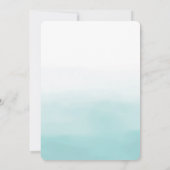 Invitation Parties scintillant Ombre de menthe (Dos)