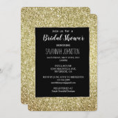 Invitation Parties scintillant or (Devant / Derrière)