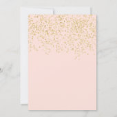 Invitation parties scintillant or brush couronne tiara Quince (Dos)