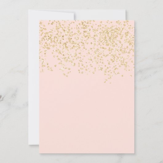 Invitation parties scintillant or brush couronne tiara Quince (Dos)