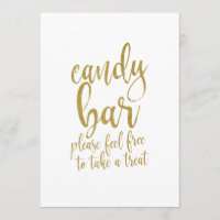 Parties scintillant or Candy Bar Signal Mariage ab