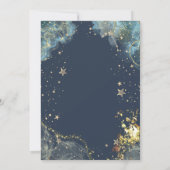 Invitation Parties scintillant or céleste Sun Moon Gold (Dos)