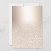 Invitation Parties scintillant or chic ombre métal feuille Qu (Dos)