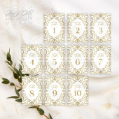 Invitation Parties scintillant or doux Mariage dentelle flora