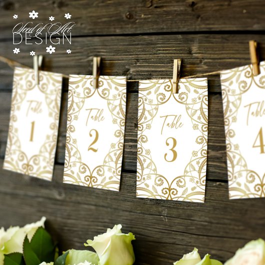 Invitation Parties scintillant or doux Mariage dentelle flora