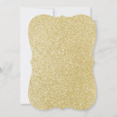 Invitation Parties scintillant OR ET BLANC ÉLÉGANTE ANNIVERSA (Dos)