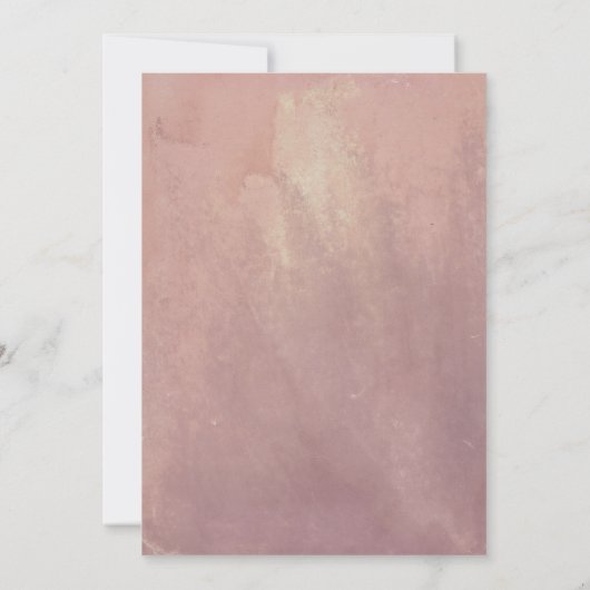 Invitation Parties scintillant or et Rose Dusty Fête des mari (Dos)