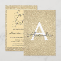 Parties scintillant or étincelle Sweet sixteen ann