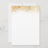 Invitation Parties scintillant or Orange Citrouilles Élégant  (Dos)