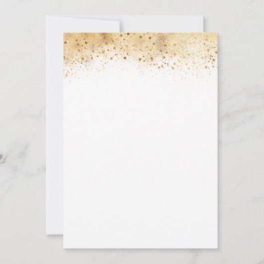 Invitation Parties scintillant or Orange Citrouilles Élégant  (Dos)