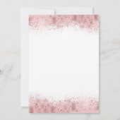 Invitation Parties scintillant or Rose brillant Baby shower f (Dos)