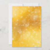 Invitation Parties scintillant or sur noir | Fête du Nouvel A (Dos)