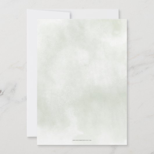 Invitation Parties scintillant or verdure Mariage Fête des ma (Dos)