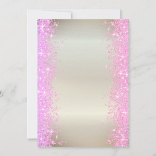 Invitation Parties scintillant papillon de lune Baby shower C (Dos)