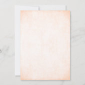 Invitation Parties scintillant Peach & Gold Look Mariage (Dos)