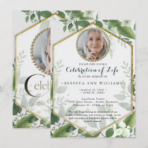 Invitation Parties scintillant photo Foliage Végétation Céléb