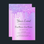 Invitation Parties scintillant pourpre Douce 16 Fêtes des mar<br><div class="desc">Parties scintillant pourpre et rose étincelante et fillette Douce 16 (Seize) fête d'anniversaire, 1er, 13e, 15e, 18e, 30e, 40e, 60e, 70e, 80e, 90e, 100e fête d'anniversaire des femmes, Fête des mariées, Bachelorette Fête, Baby shower (Fille Bébée), Baptême, Corporate Event, Fête de Noël, Soirée du Nouvel An, Fête du Mariage ou...</div>