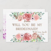 Invitation Parties scintillant Pourpre Serez-Vous Mon Invitat (Devant / Derrière)