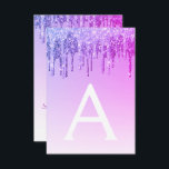 Invitation Parties scintillant pourpre Sweet sixteen Annivers<br><div class="desc">Purple Sparkly Dripping Parties scintillant Sweet 16 Anniversaire Fête Invitation avec Nom et Initiale Monogramme. C'est l'invitation parfaite pour un anniversaire de Sweet sixteen pour une Parties scintillant moderne Ombre Fille Éperdue Fête d'anniversaire. Veuillez contacter le concepteur pour les articles customisés correspondants.</div>