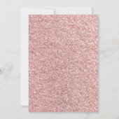 Invitation Parties scintillant princesse rose douce baby show (Dos)