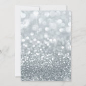 Invitation Parties scintillant Princesse Silver 15 Quinceañer (Dos)