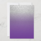 Invitation Parties scintillant Purple et SIlver (Dos)